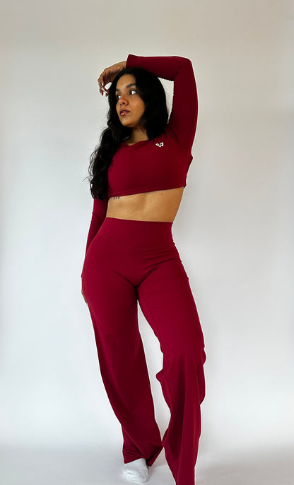 SOFTMOVE-CROP TOP LONG SLEEVE