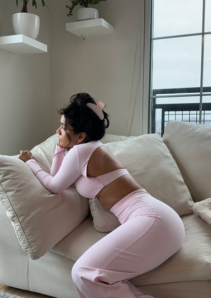 SOFTMOVE-CROP TOP LONG SLEEVE