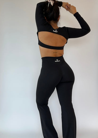 SOFTMOVE-CROP TOP LONG SLEEVE