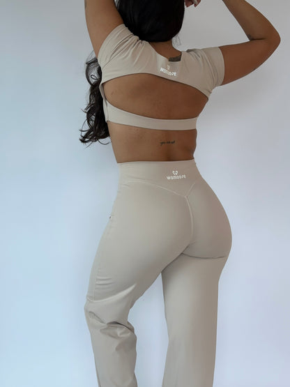 SOFTMOVE-CROP TOP SHORT SLEEVE