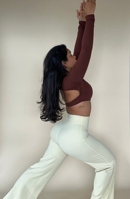 SOFTMOVE-CROP TOP LONG SLEEVE