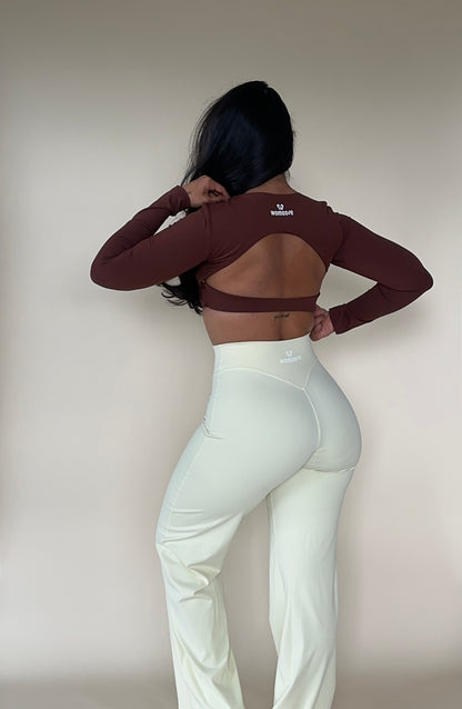 SOFTMOVE-CROP TOP LONG SLEEVE